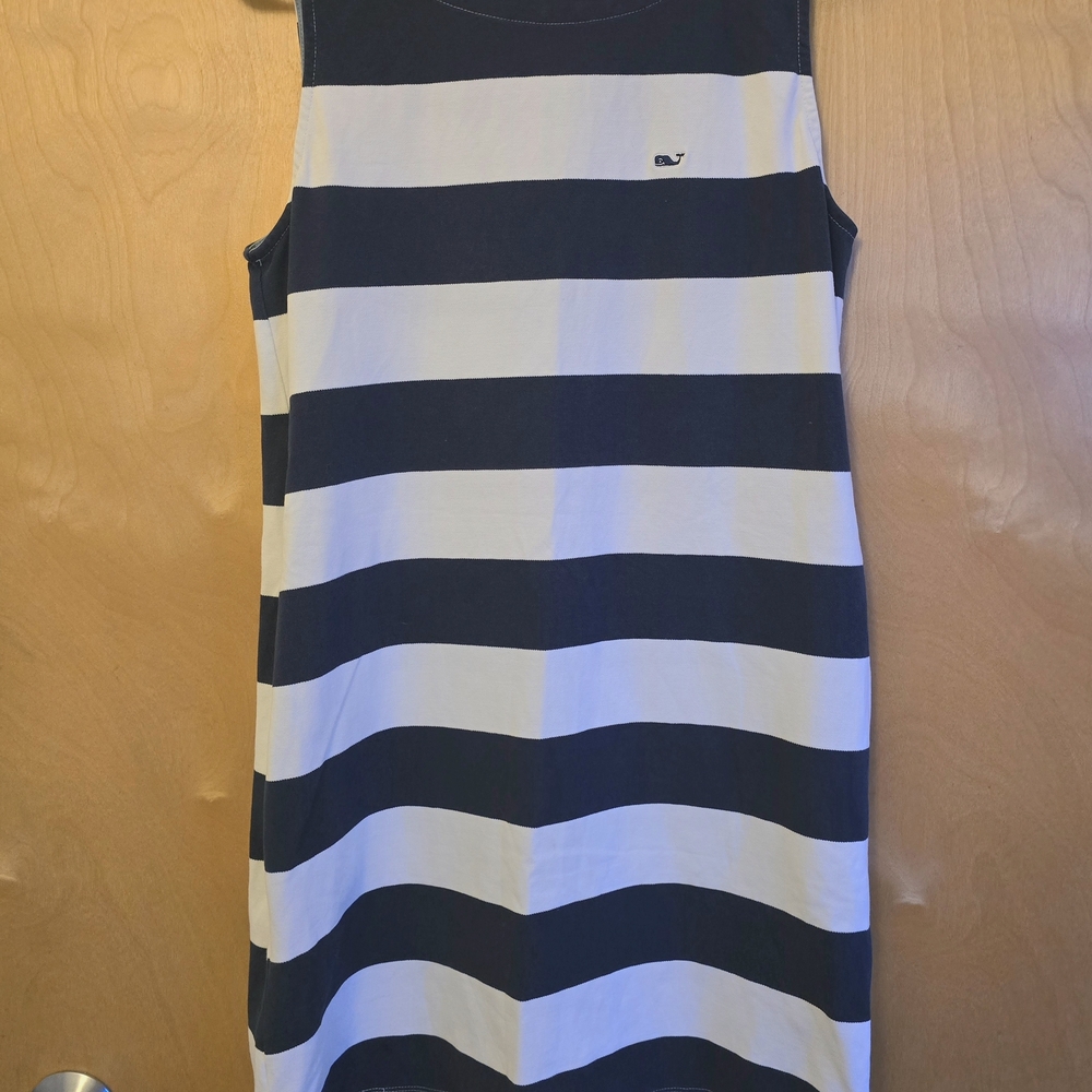 Vineyard Vines Navy and White Striped Top